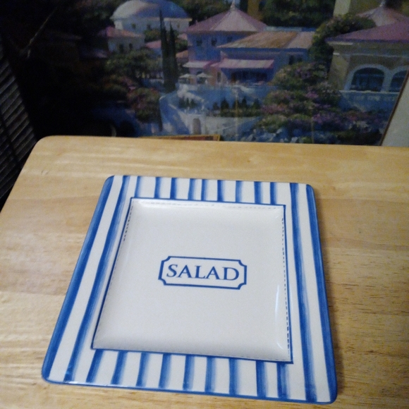 🏆🍱 5 AMERICAN ATELIER VINTAGE 🍱 SIZE 9"×9",SALAD/DESERT PLATES - Picture 6 of 9